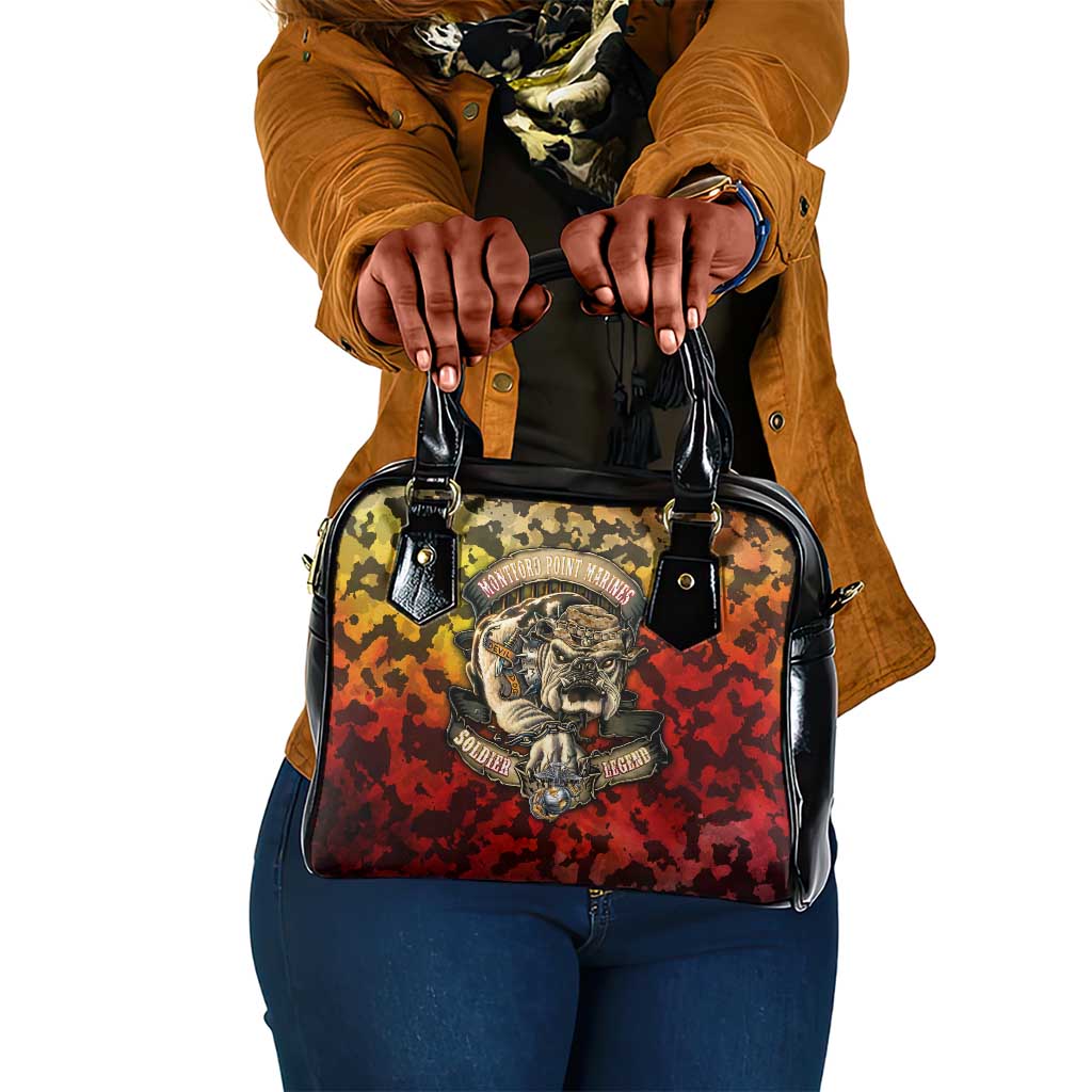 Montford Point Marines Shoulder Handbag Afro Devil Dog Soldier Legend - African Pride