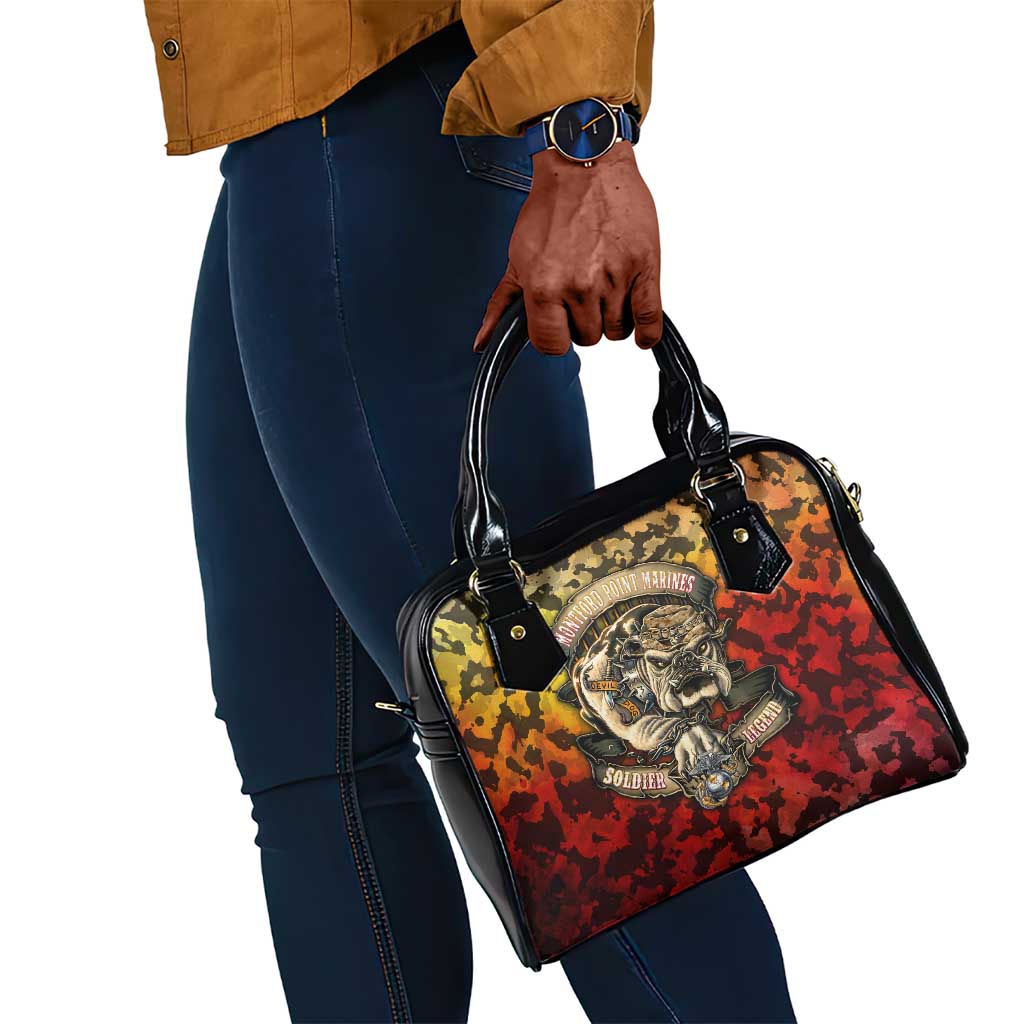 Montford Point Marines Shoulder Handbag Afro Devil Dog Soldier Legend - African Pride