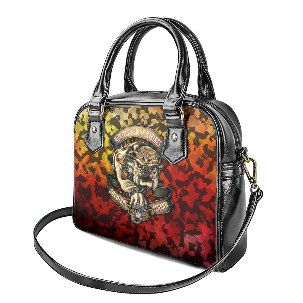 Montford Point Marines Shoulder Handbag Afro Devil Dog Soldier Legend - African Pride