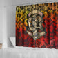 Montford Point Marines Shower Curtain Afro Devil Dog Soldier Legend - African Pride