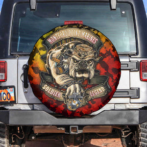 Montford Point Marines Spare Tire Cover Afro Devil Dog Soldier Legend - African Pride