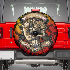 Montford Point Marines Spare Tire Cover Afro Devil Dog Soldier Legend - African Pride