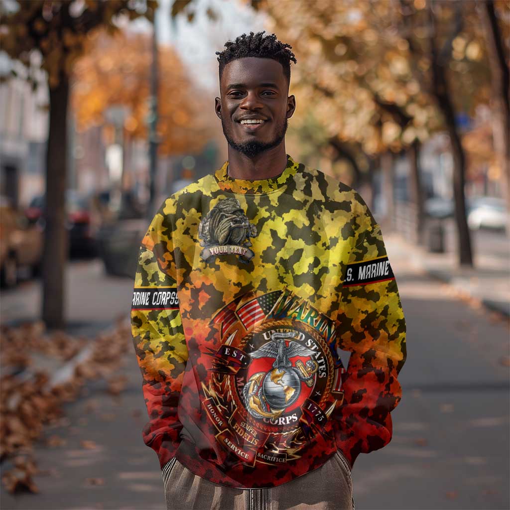 Montford Point Marines Sweatshirt Afro Devil Dog Soldier Legend - African Pride