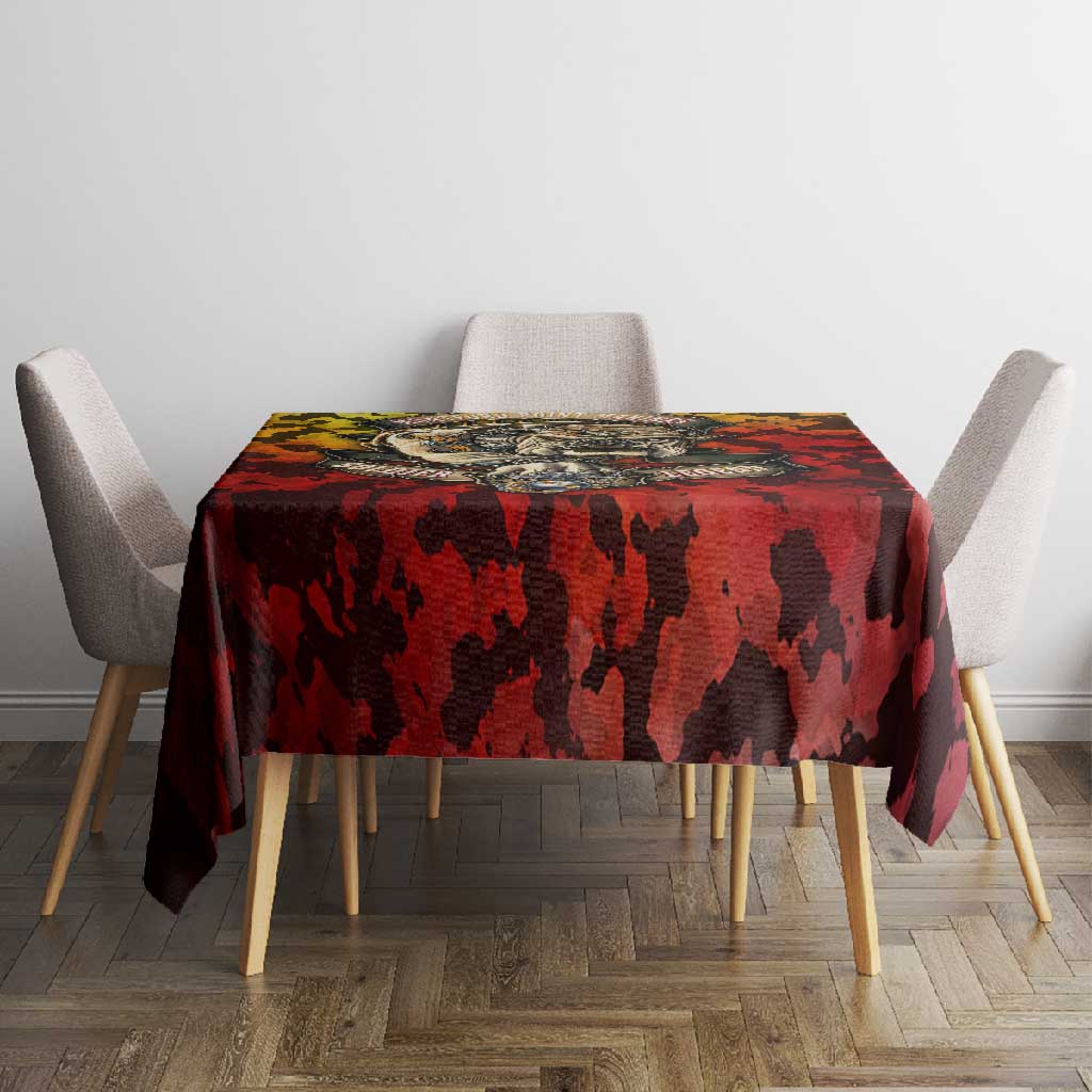 Montford Point Marines Tablecloth Afro Devil Dog Soldier Legend - African Pride