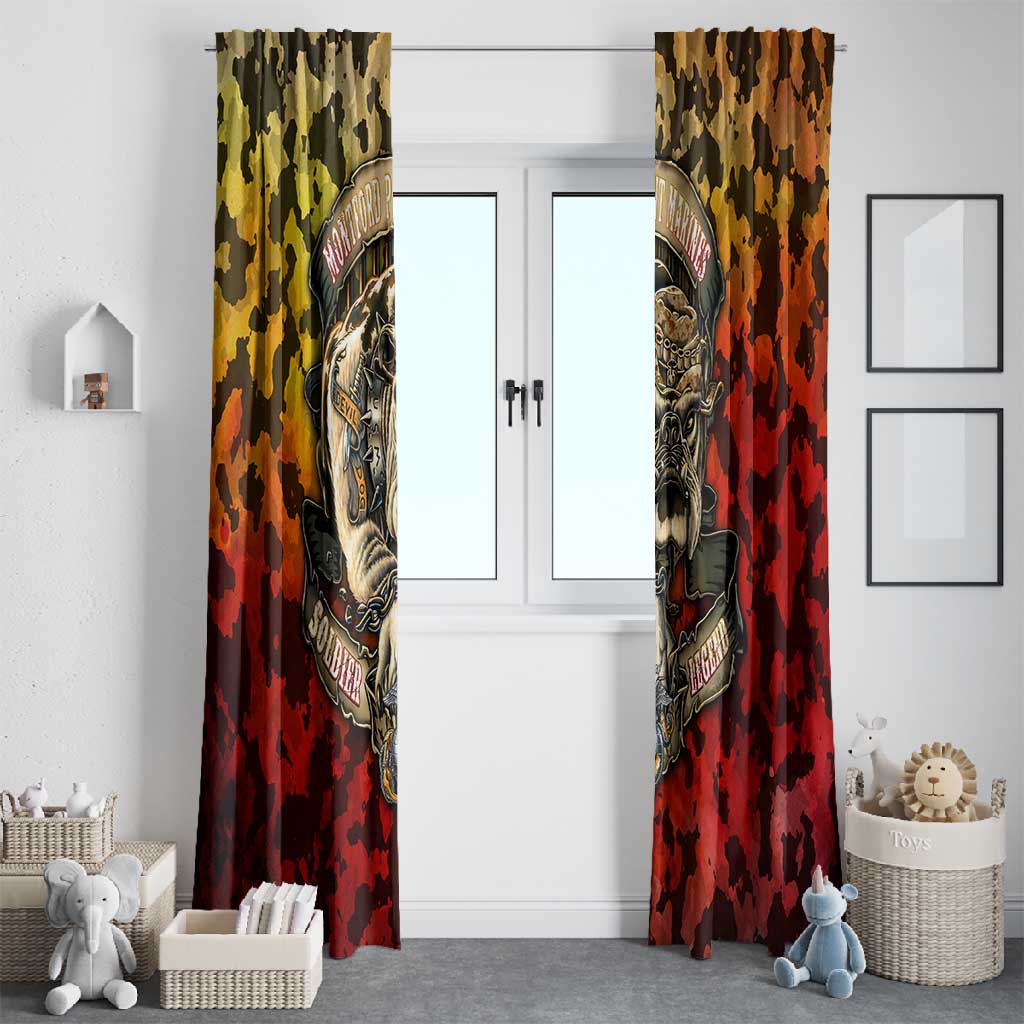 Montford Point Marines Window Curtain Afro Devil Dog Soldier Legend - African Pride