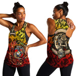 Montford Point Marines Women Racerback Tank Afro Devil Dog Soldier Legend - African Pride