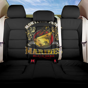 Montford Point Marines Back Car Seat Cover Afro First to Fight Prejudice - African Pride