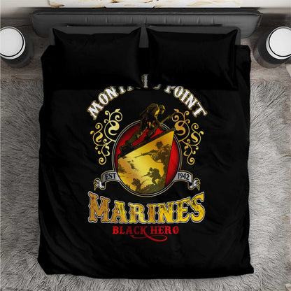 Montford Point Marines Bedding Set Afro First to Fight Prejudice - African Pride