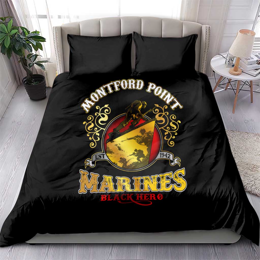 Montford Point Marines Bedding Set Afro First to Fight Prejudice - African Pride