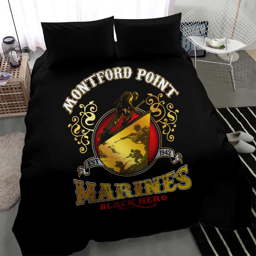 Montford Point Marines Bedding Set Afro First to Fight Prejudice - African Pride