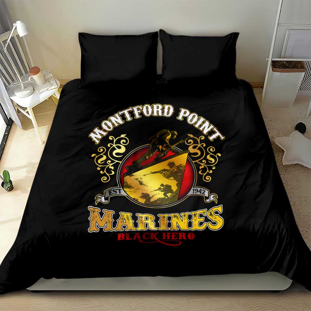 Montford Point Marines Bedding Set Afro First to Fight Prejudice - African Pride