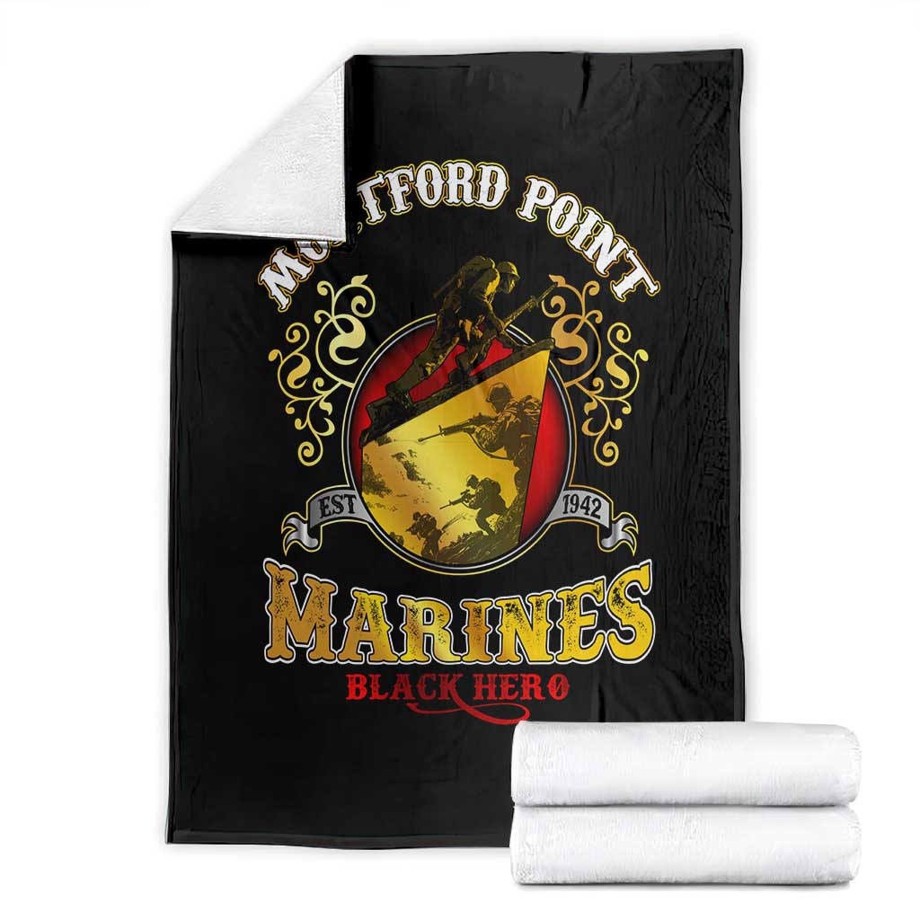 Montford Point Marines Blanket Afro First to Fight Prejudice - African Pride