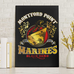 Montford Point Marines Canvas Wall Art Afro First to Fight Prejudice - African Pride