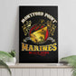 Montford Point Marines Canvas Wall Art Afro First to Fight Prejudice - African Pride
