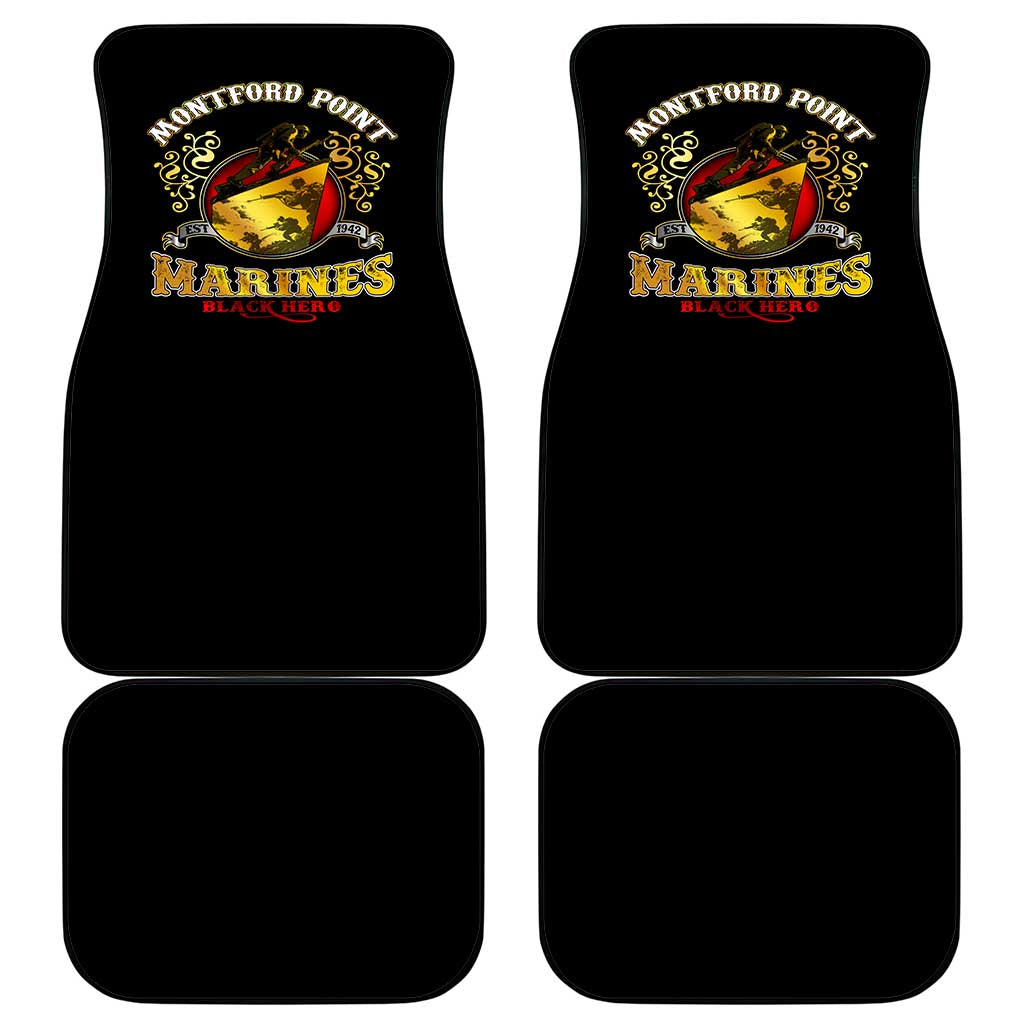 Montford Point Marines Car Mats Afro First to Fight Prejudice - African Pride