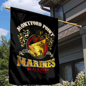 Montford Point Marines Garden Flag Afro First to Fight Prejudice - African Pride