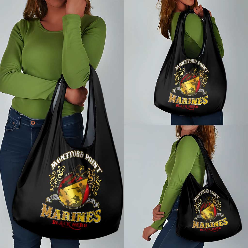 Montford Point Marines Grocery Bag Afro First to Fight Prejudice - African Pride
