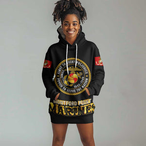 Montford Point Marines Hoodie Dress Afro First to Fight Prejudice - African Pride