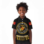 Montford Point Marines Kid Polo Shirt Afro First to Fight Prejudice - African Pride