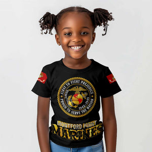 Montford Point Marines Kid T shirt Afro First to Fight Prejudice - African Pride