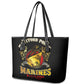 Montford Point Marines Leather Tote Bag Afro First to Fight Prejudice - African Pride
