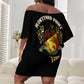 Montford Point Marines Off Shoulder Short Dress Afro First to Fight Prejudice - African Pride