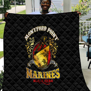Montford Point Marines Quilt Afro First to Fight Prejudice - African Pride