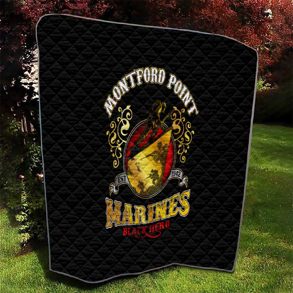 Montford Point Marines Quilt Afro First to Fight Prejudice - African Pride