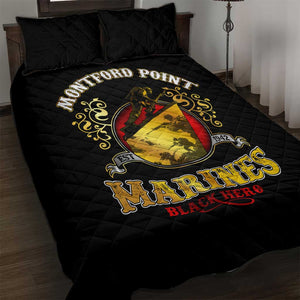 Montford Point Marines Quilt Bed Set Afro First to Fight Prejudice - African Pride
