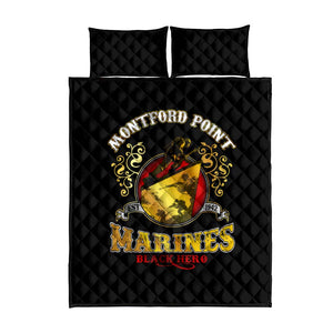 Montford Point Marines Quilt Bed Set Afro First to Fight Prejudice - African Pride