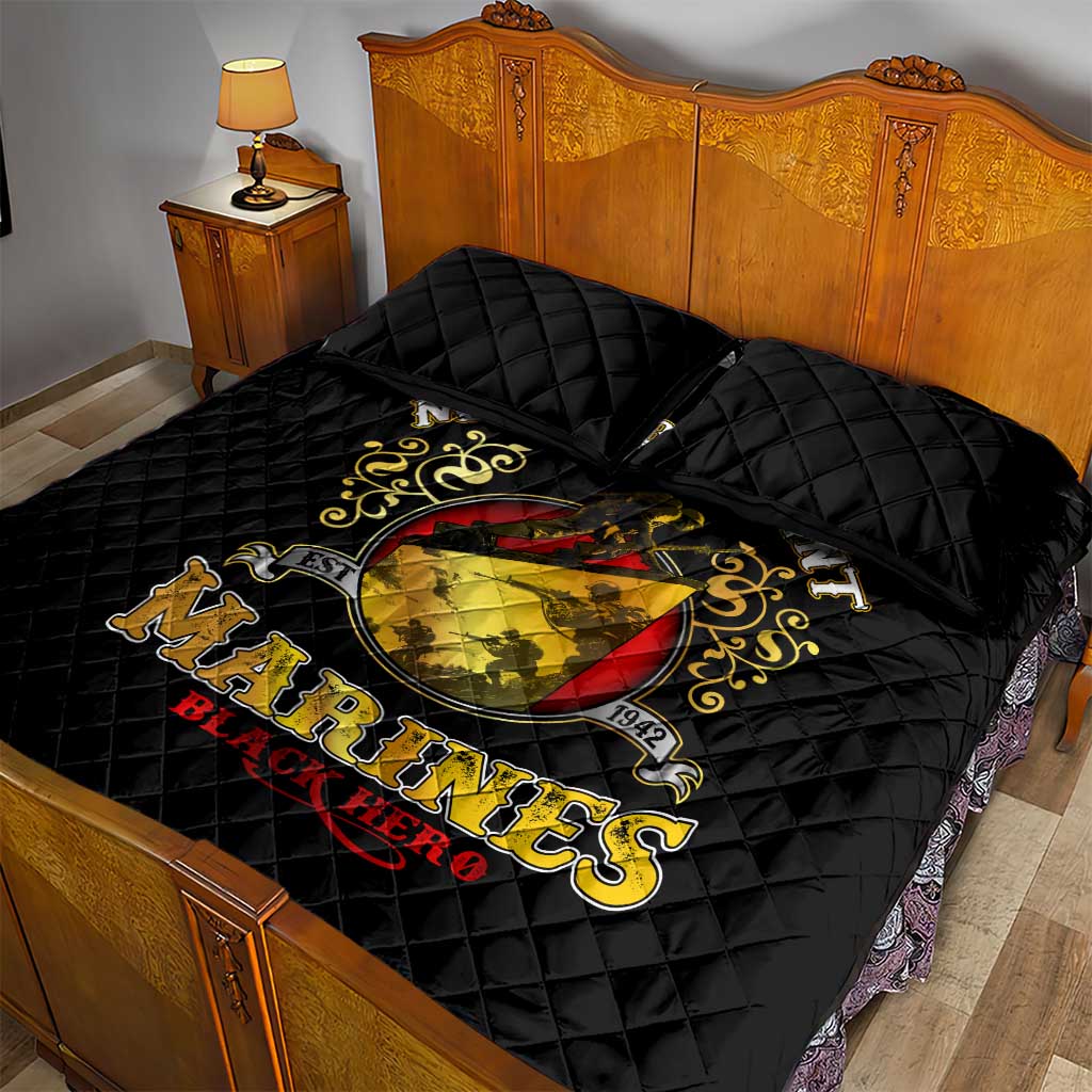 Montford Point Marines Quilt Bed Set Afro First to Fight Prejudice - African Pride