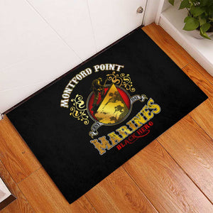 Montford Point Marines Rubber Doormat Afro First to Fight Prejudice - African Pride