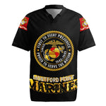 Montford Point Marines Rugby Jersey Afro First to Fight Prejudice - African Pride