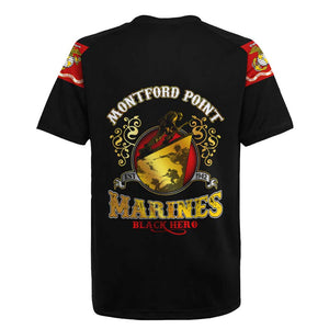 Montford Point Marines Rugby Jersey Afro First to Fight Prejudice - African Pride