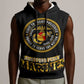 Montford Point Marines Sleeveless Hoodie Afro First to Fight Prejudice - African Pride