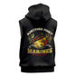 Montford Point Marines Sleeveless Zip Hoodie Afro First to Fight Prejudice - African Pride