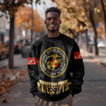 Montford Point Marines Sweatshirt Afro First to Fight Prejudice - African Pride
