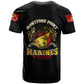 Montford Point Marines T shirt Afro First to Fight Prejudice - African Pride