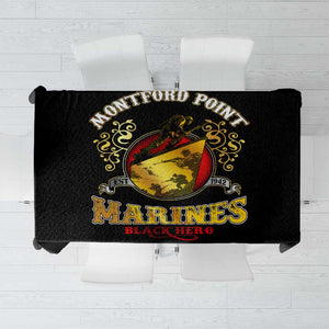 Montford Point Marines Tablecloth Afro First to Fight Prejudice - African Pride
