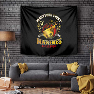 Montford Point Marines Tapestry Afro First to Fight Prejudice - African Pride