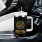 Montford Point Marines Tumbler With Handle Afro First to Fight Prejudice - African Pride