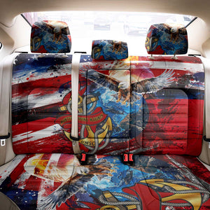 Montford Point Marines Back Car Seat Cover African American Eagle Anchor Tribute - African Pride