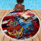 Montford Point Marines Beach Blanket African American Eagle Anchor Tribute - African Pride