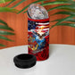 Montford Point Marines 4 in 1 Can Cooler Tumbler African American Eagle Anchor Tribute - African Pride