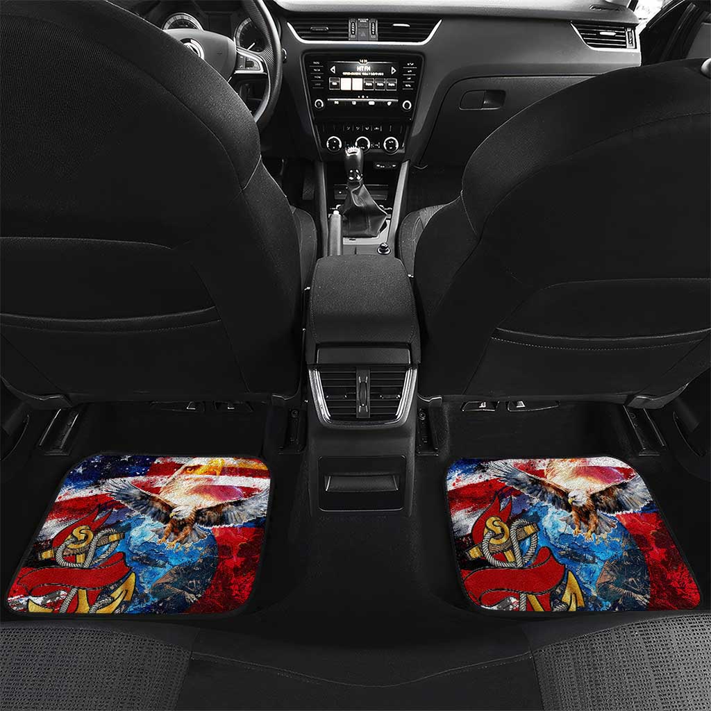Montford Point Marines Car Mats African American Eagle Anchor Tribute - African Pride