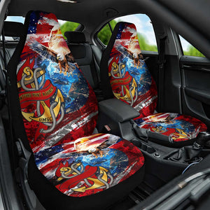 Montford Point Marines Car Seat Cover African American Eagle Anchor Tribute - African Pride