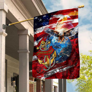 Montford Point Marines Garden Flag African American Eagle Anchor Tribute - African Pride