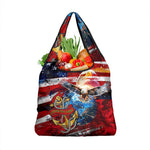 Montford Point Marines Grocery Bag African American Eagle Anchor Tribute - African Pride
