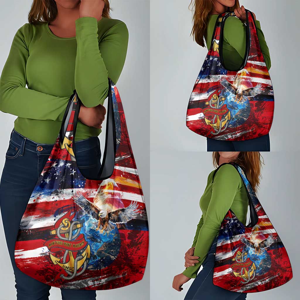 Montford Point Marines Grocery Bag African American Eagle Anchor Tribute - African Pride
