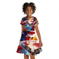 Montford Point Marines Kid Short Sleeve Dress African American Eagle Anchor Tribute - African Pride